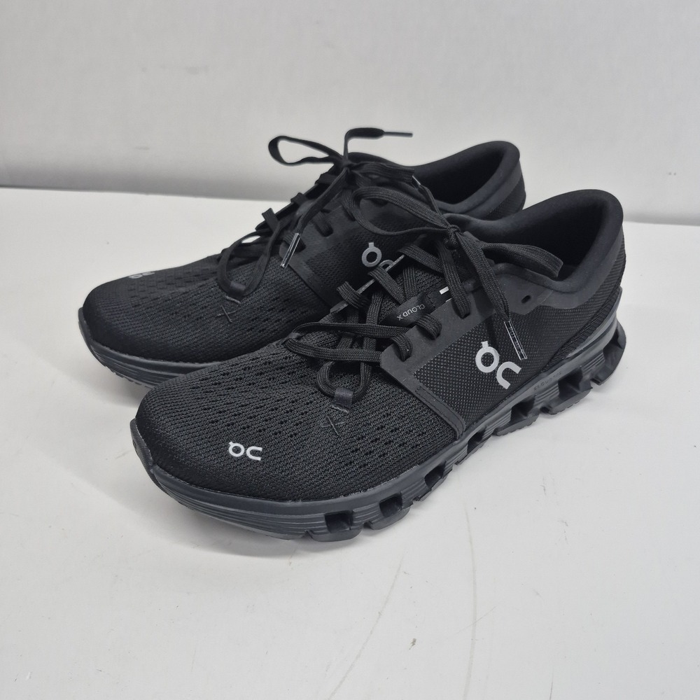 On Cloud X 3 Womens 9.5 Black Running Shoes Triple Black Sneakers 3WE30070106